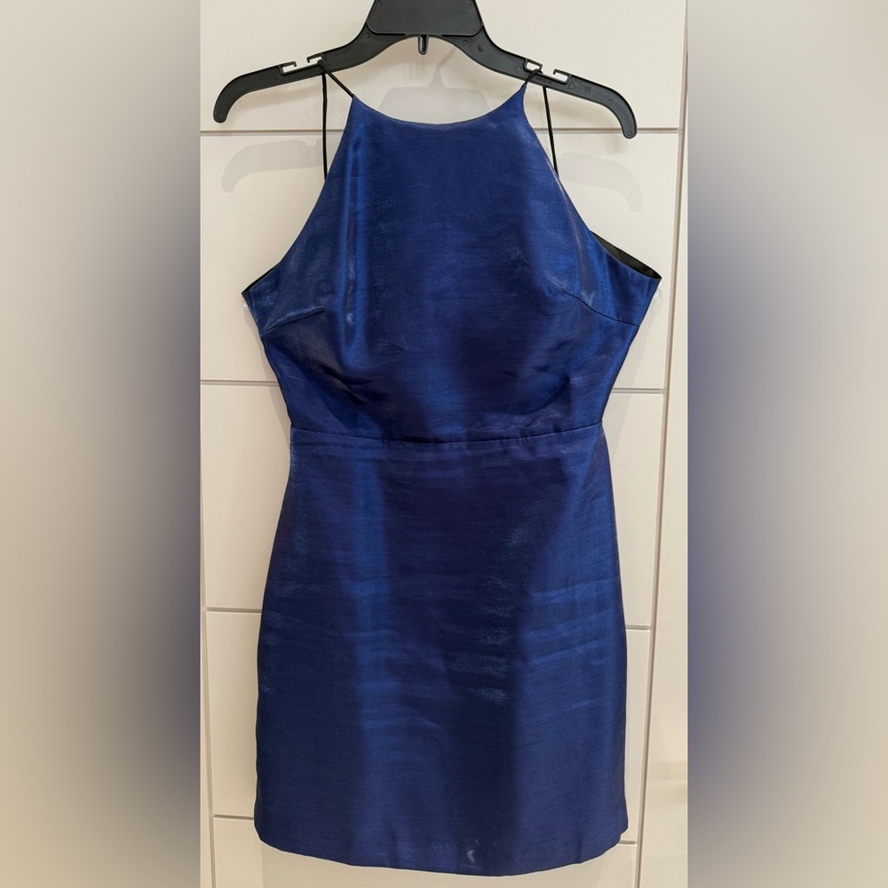 Endless Rose Royal Blue Halter Mini Dress